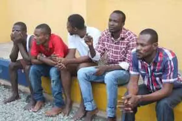 Photos: Abia Police parades suspected cultists, robbers & thugs involved in the murder of Amarachi Arioha